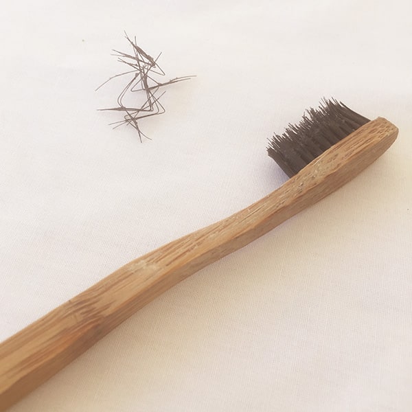 Bamboo Toothbrush with bristles falling out